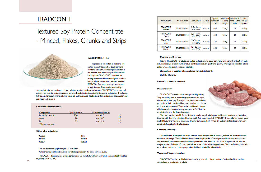 Non-Gmo TVP/TSP & Soya Flours