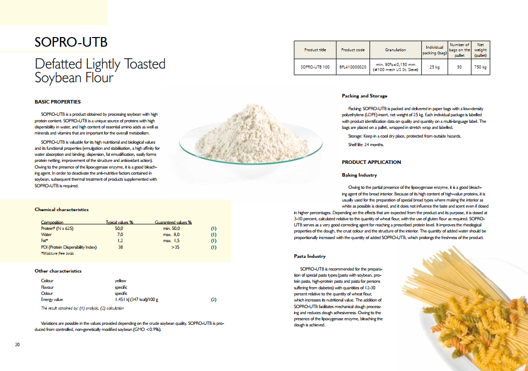 Non-Gmo TVP/TSP & Soya Flours