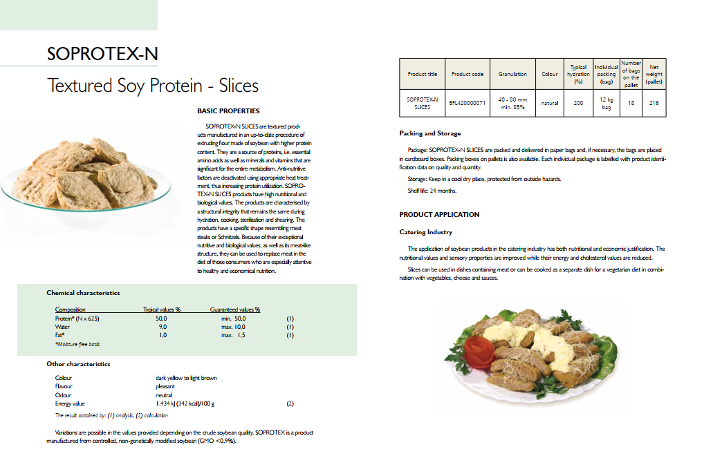 Non-Gmo TVP/TSP & Soya Flours